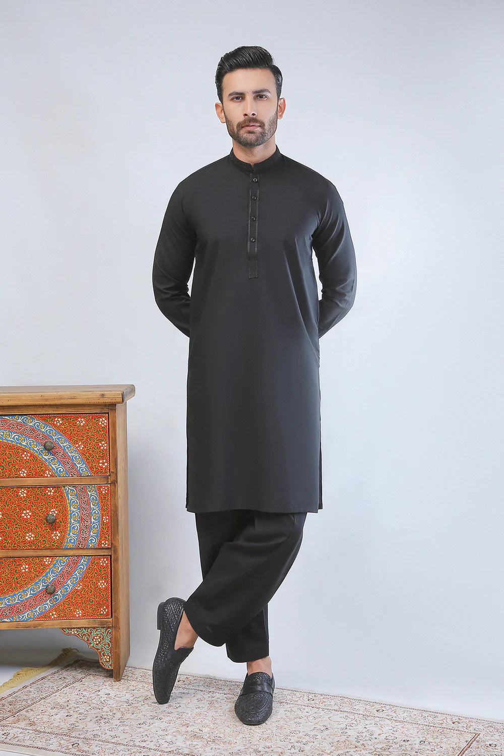 Dot N Dot Embroidered Pakistani Mens Shalwar Kameez DOT07