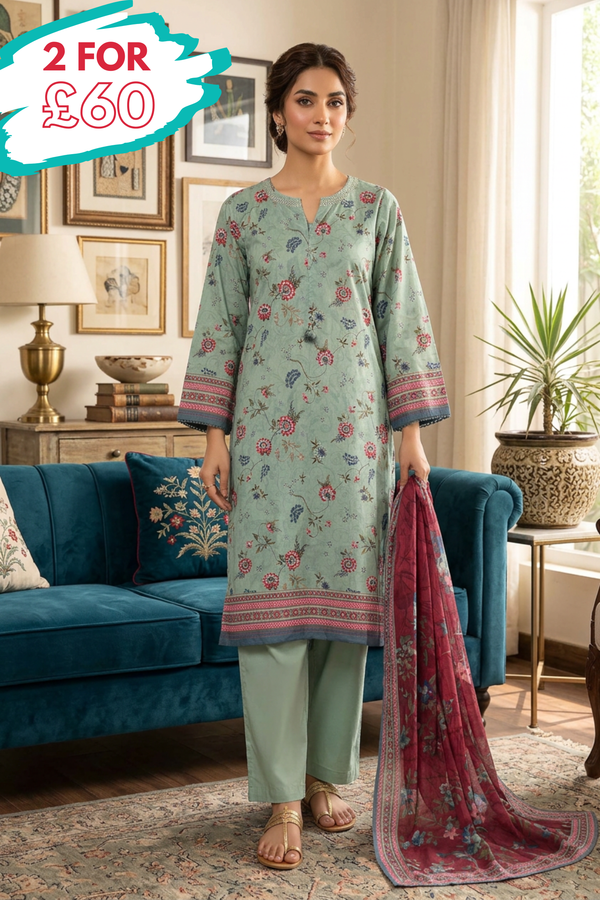 Sada Bahar Lawn 3 Piece Suit SBA265