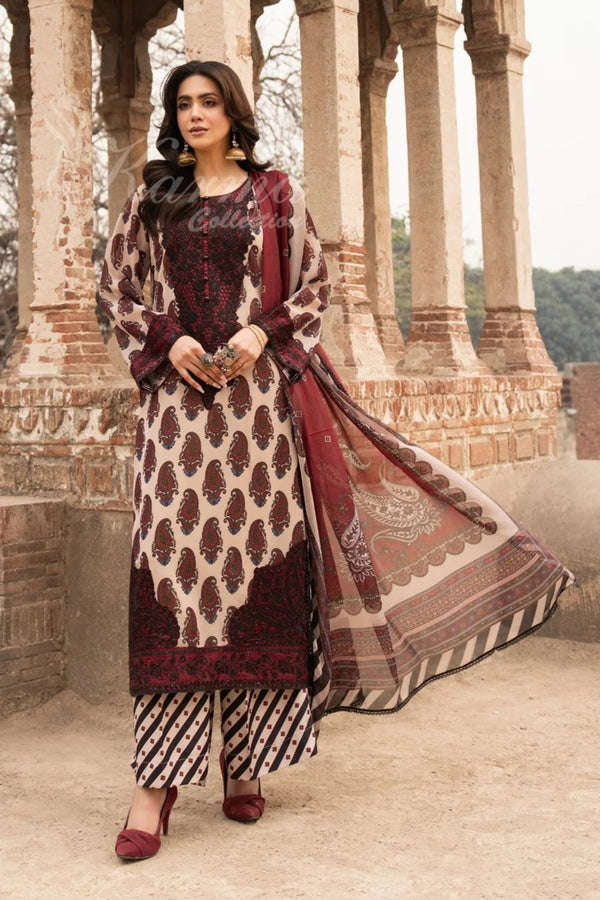 Karma Embroidered Georgette 3 Piece Suit KAR164