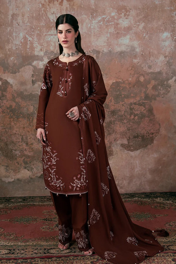 Allys Embroidered Karandi 3 Piece Shalwar Kameez ALL163