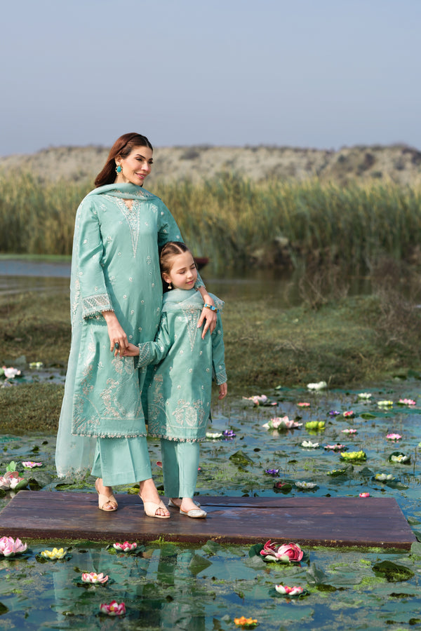 Allys Mama and Me Festive Pret Lotus Era Aqua ALL143