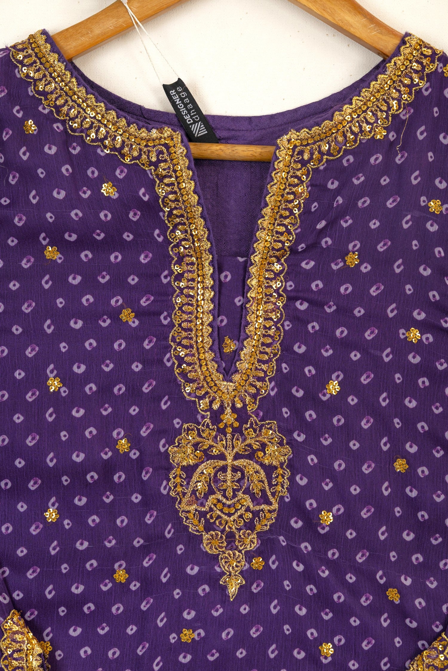 Baroque Embroidered Chiffon Wedding Wear BAR63