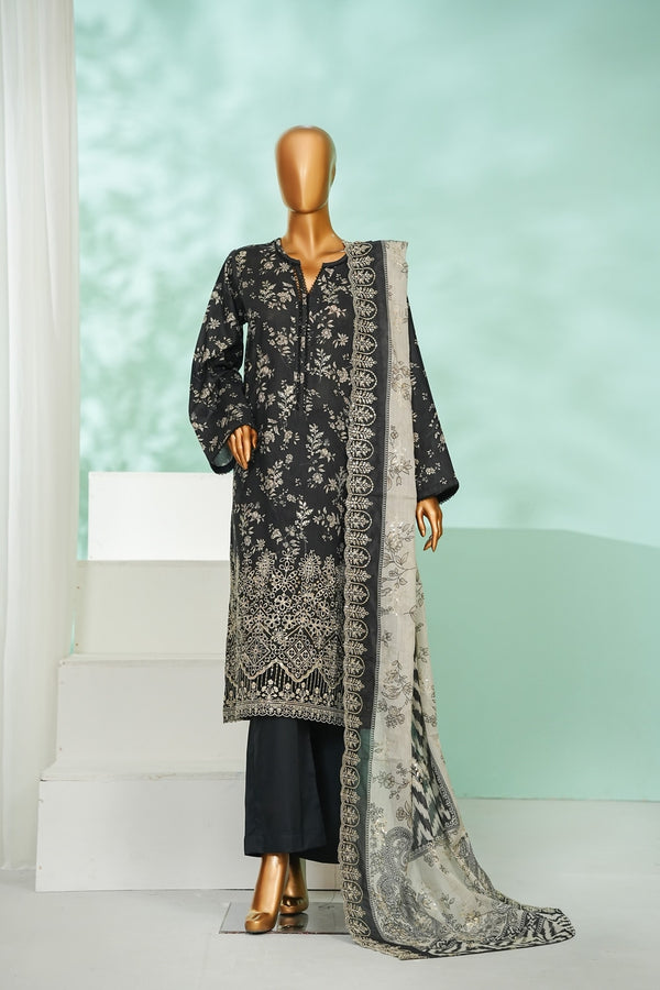 Bin Saeed Chikankari Lawn 3 Piece Suit BIN224
