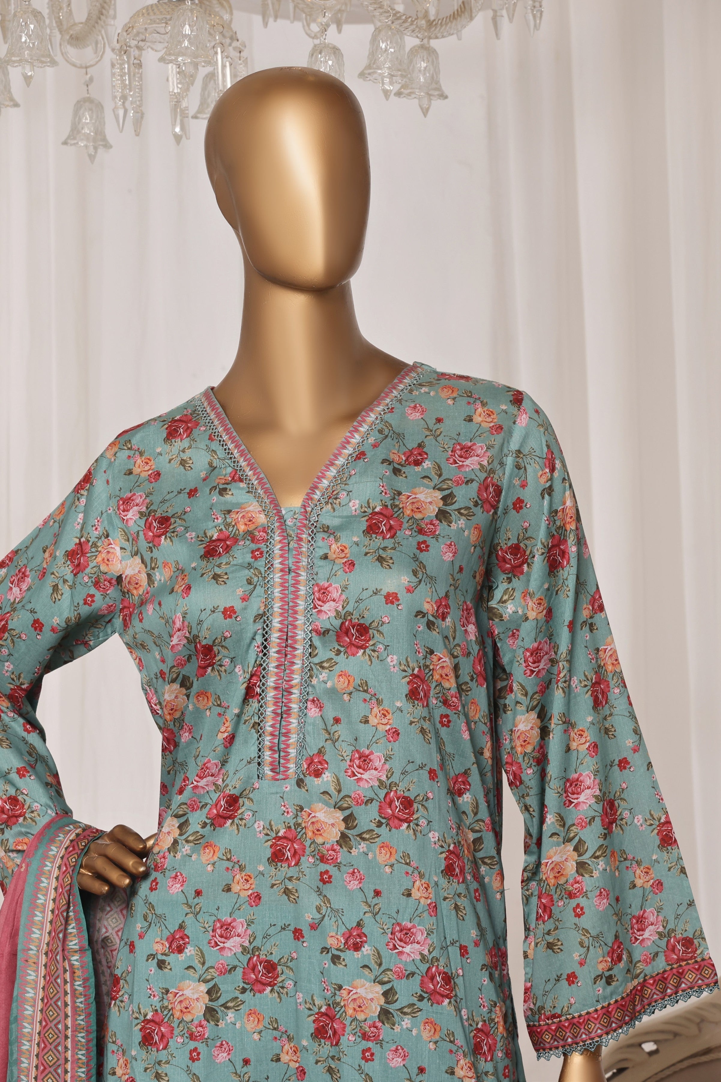 Bin Saeed Lawn 3 Piece Suit BIN208