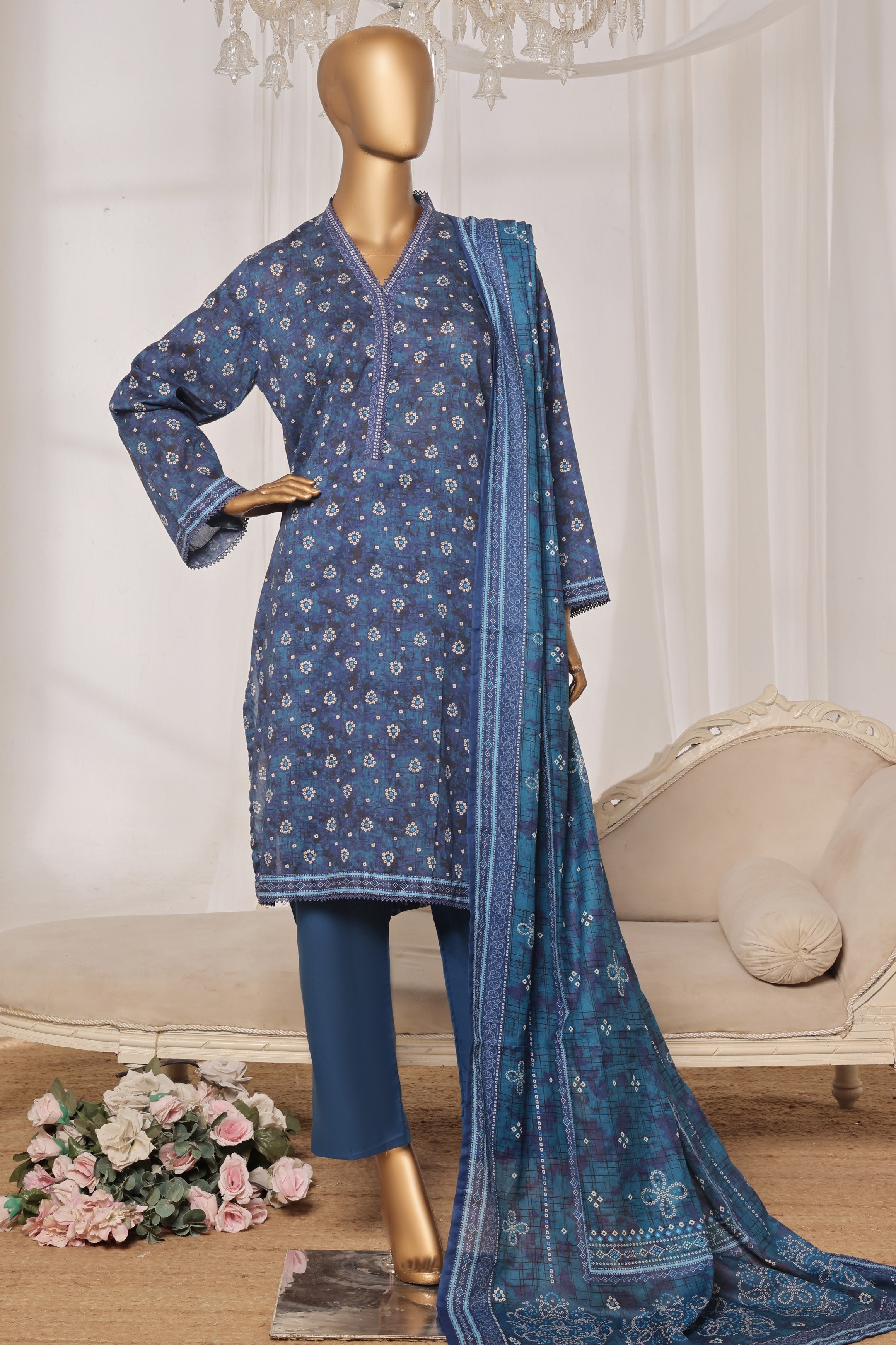 Bin Saeed Lawn 3 Piece Suit BIN209