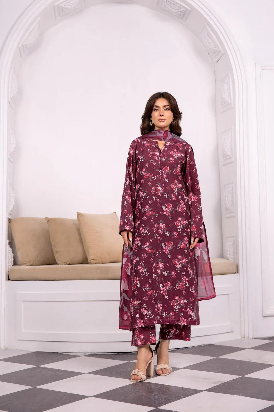 Bin Tayyab Lawn 3 Piece Suit BIT08