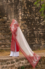 Casual Lite Embroidered Cotton 3 Piece Suit CAS08