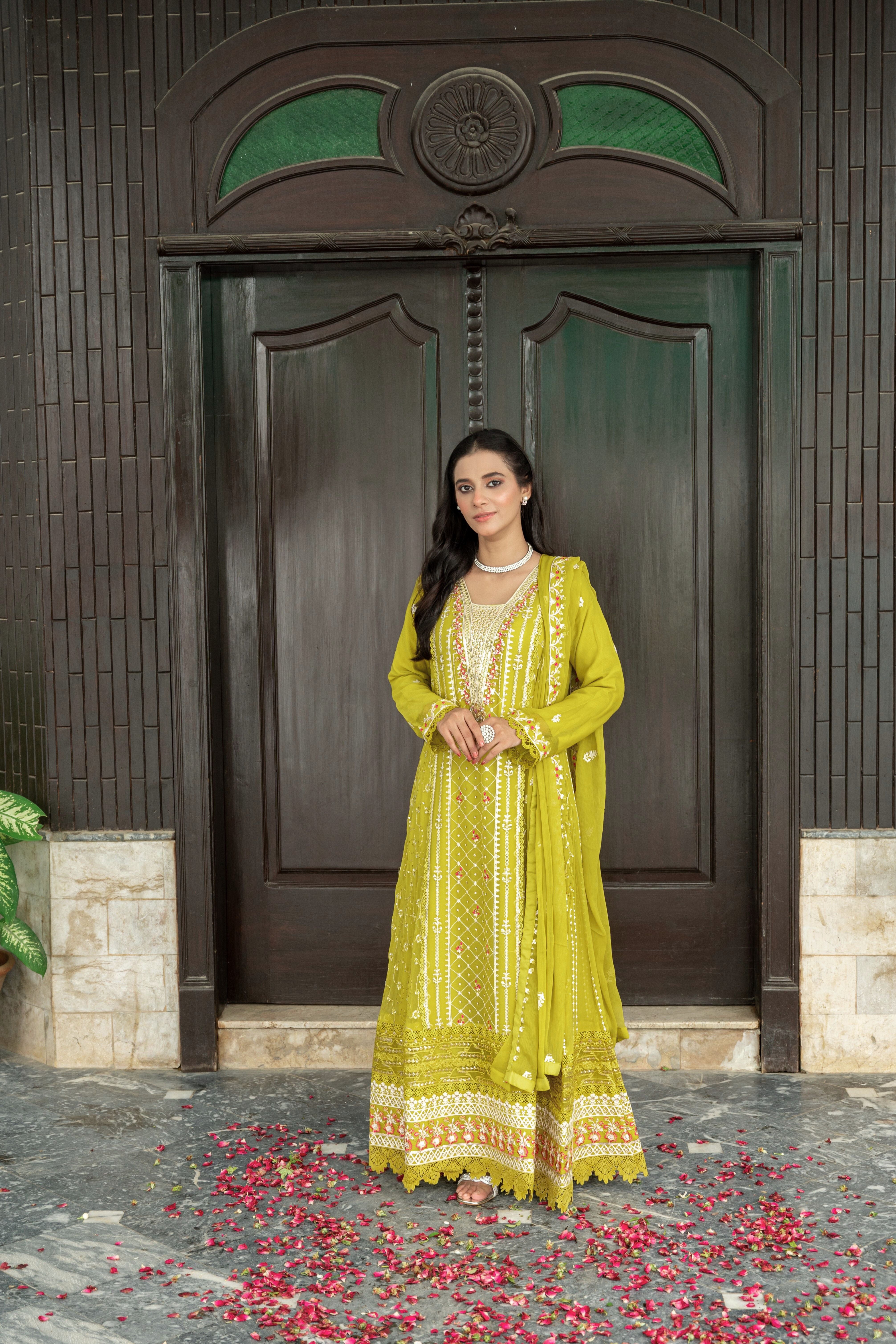 Embellished Chiffon A-Line Maxi Dress SEL02