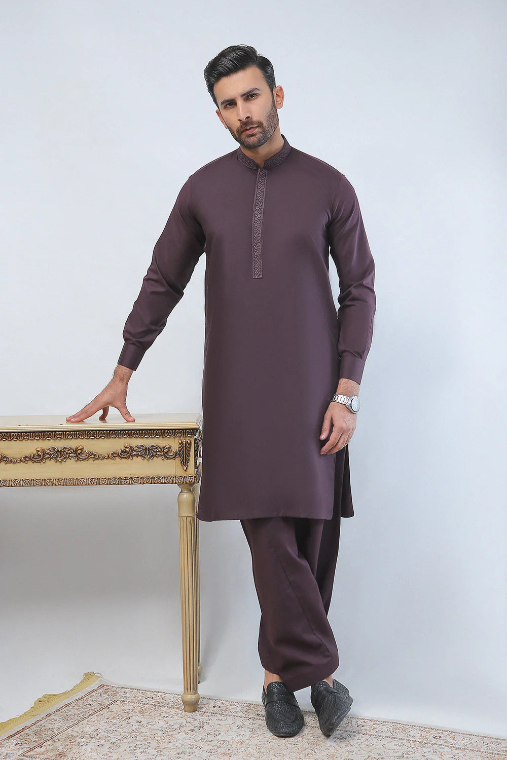 Dot N Dot Embroidered Pakistani Mens Shalwar Kameez DOT03