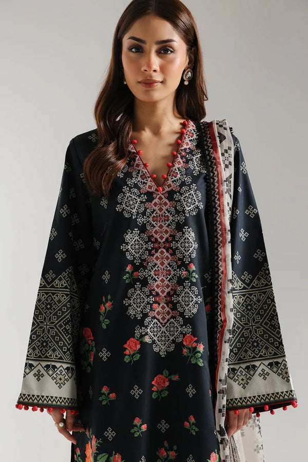 Ethnic Embroidered Lawn 3 Piece Suit ETH68