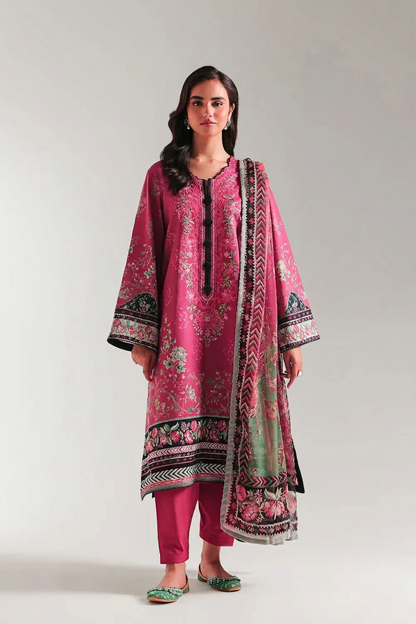 Ethnic Embroidered Lawn 3 Piece Suit ETH78