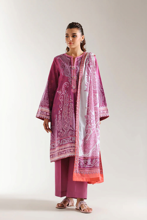 Ethnic Lawn 3 Piece Suit ETH84