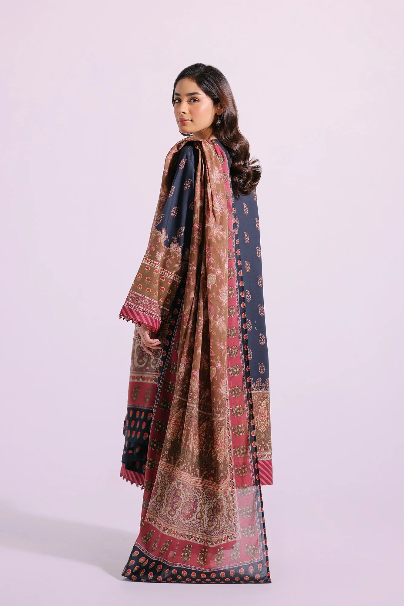 Ethnic Lawn 3 Piece Suit ETH37