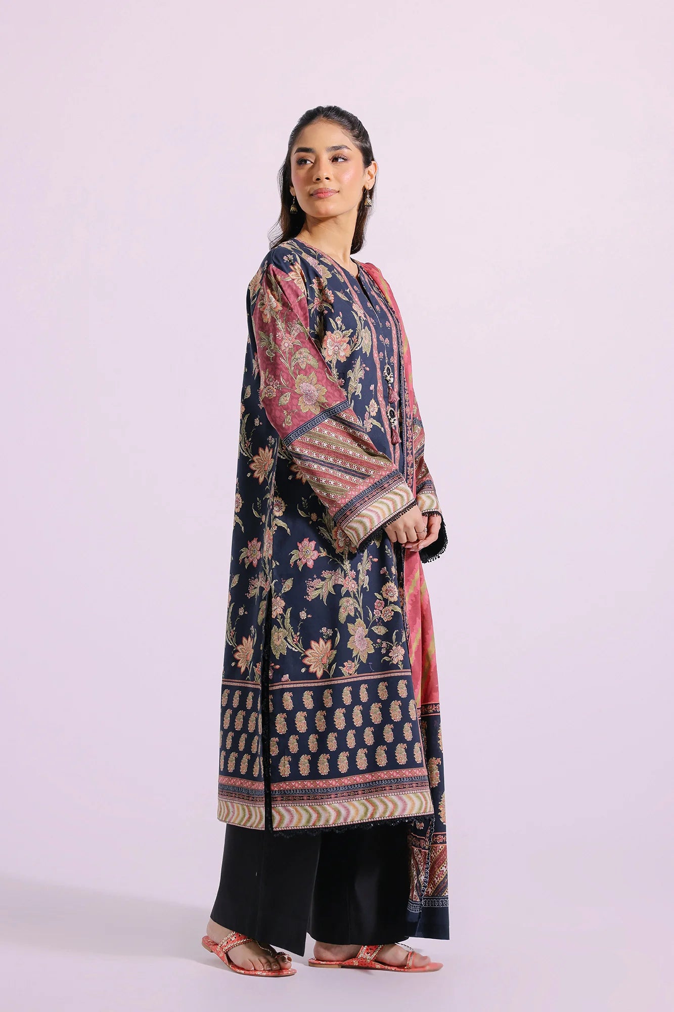 Ethnic Lawn 3 Piece Suit ETH39