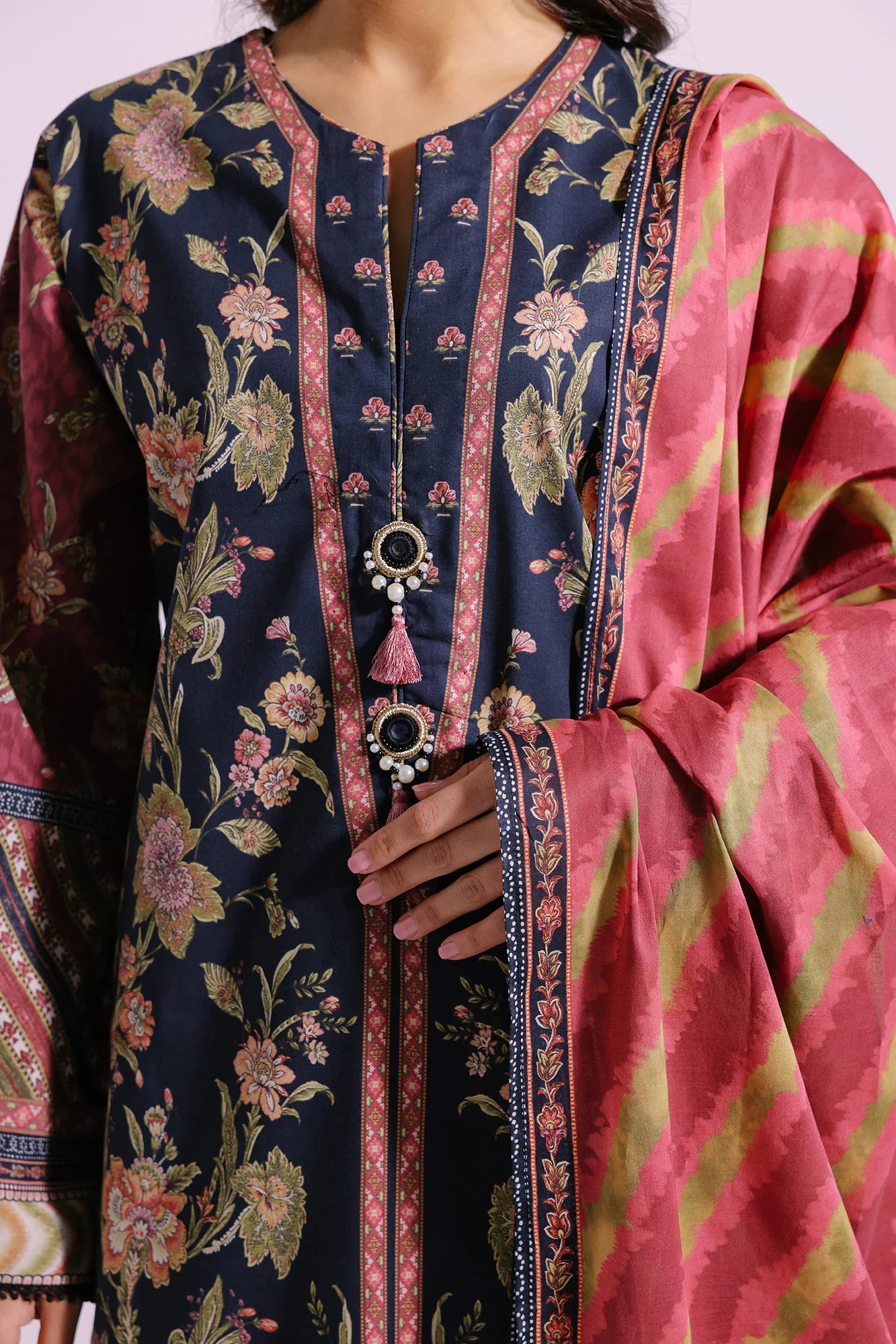 Ethnic Lawn 3 Piece Suit ETH39