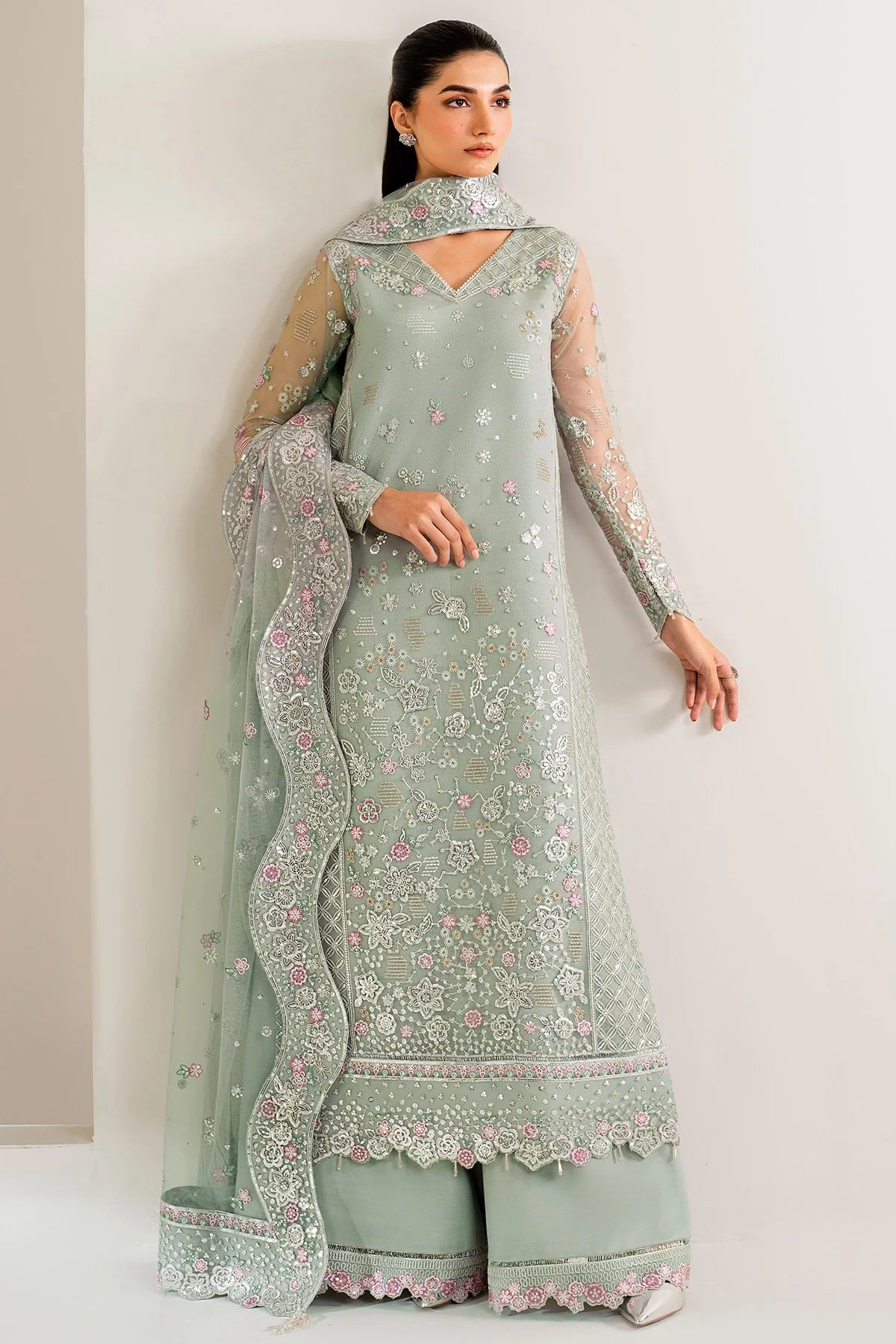 Farasha Embroidered Net Wedding Wear Florenca FAR14
