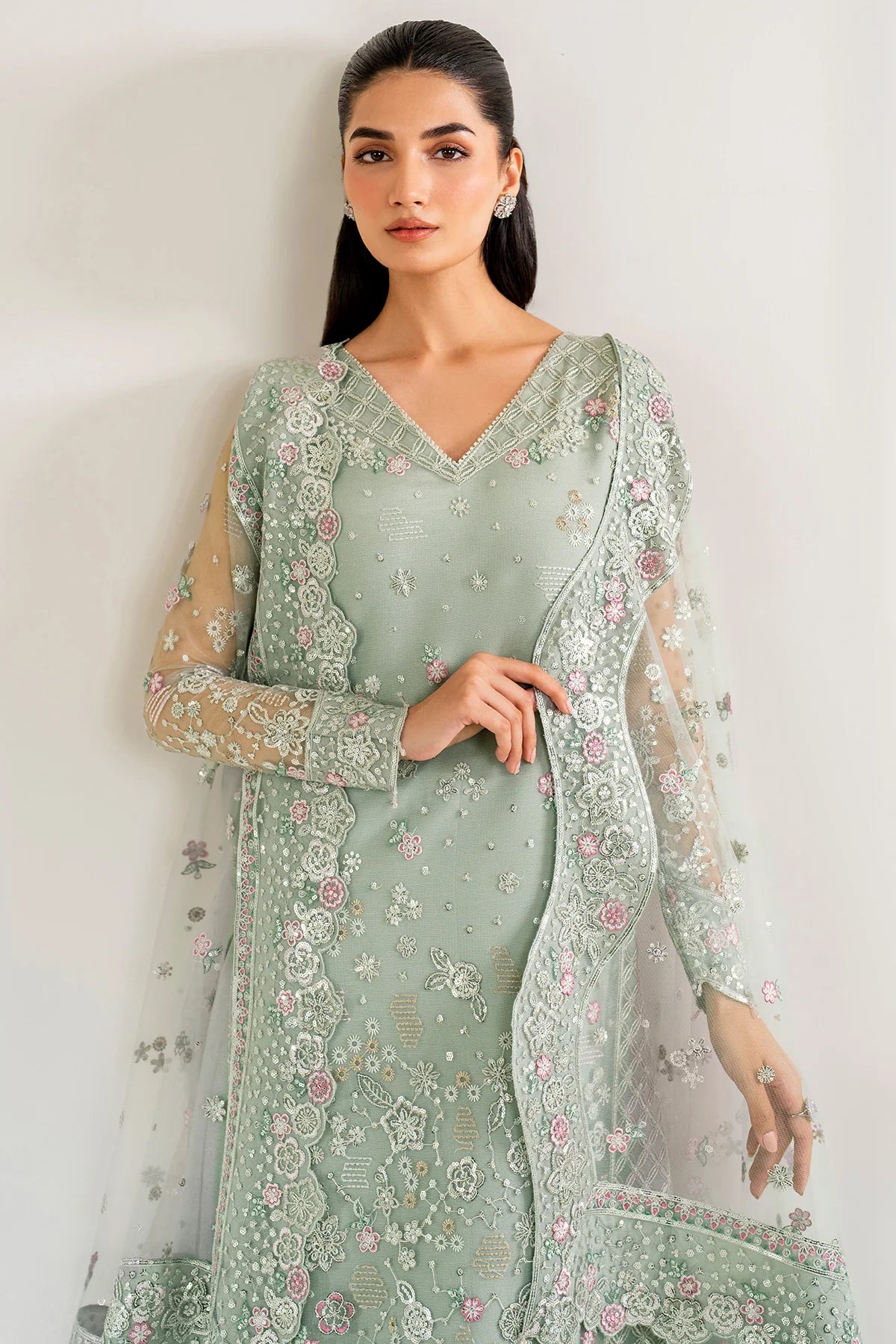 Farasha Embroidered Net Wedding Wear Florenca FAR14