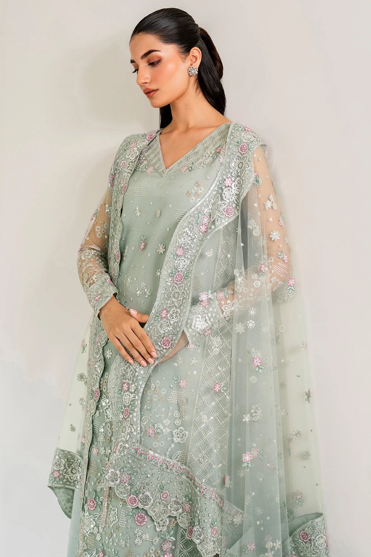 Farasha Embroidered Net Wedding Wear Florenca FAR14