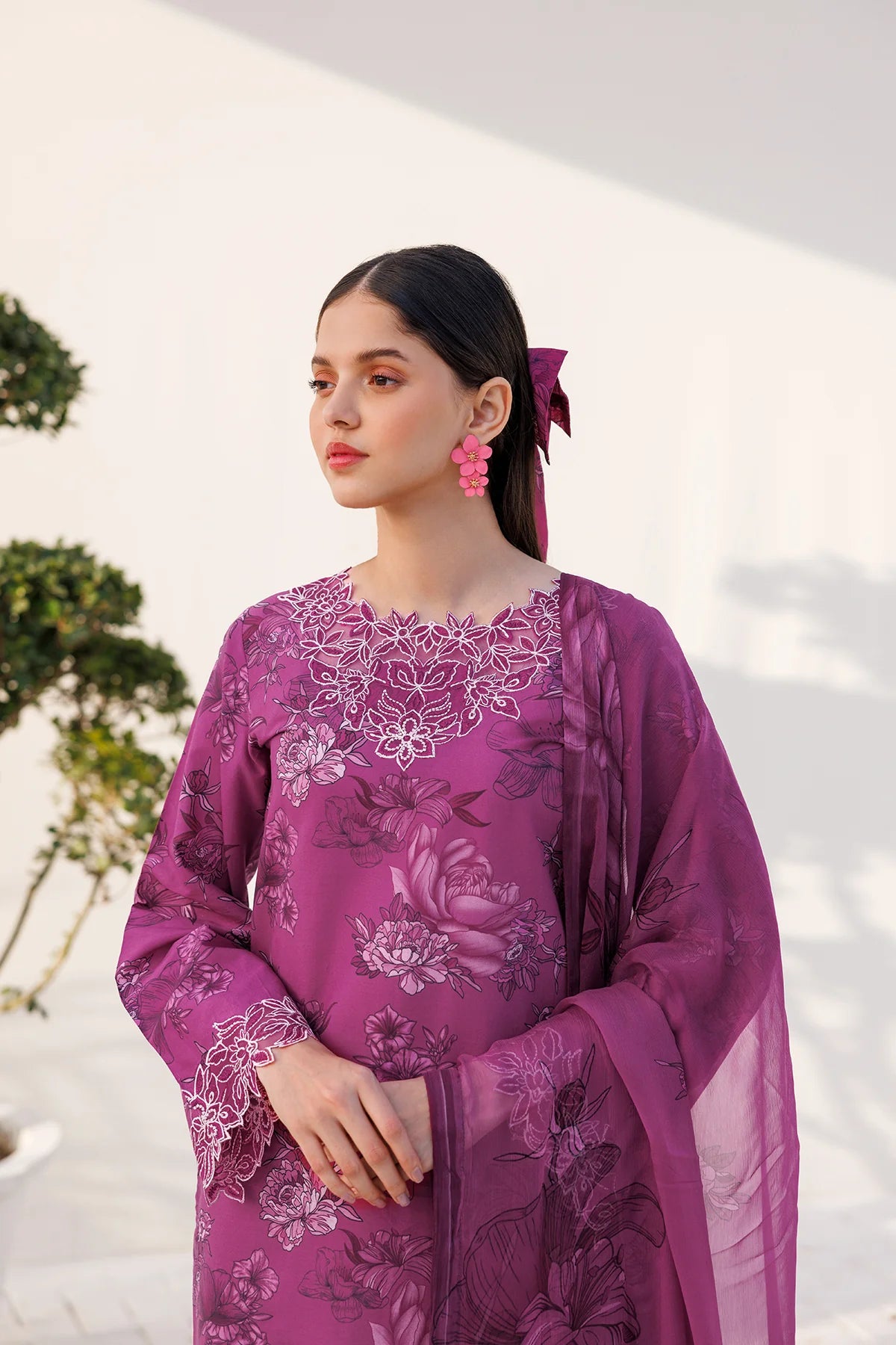 Farasha Lawn Berry Burst 3 Piece Suit FAR06