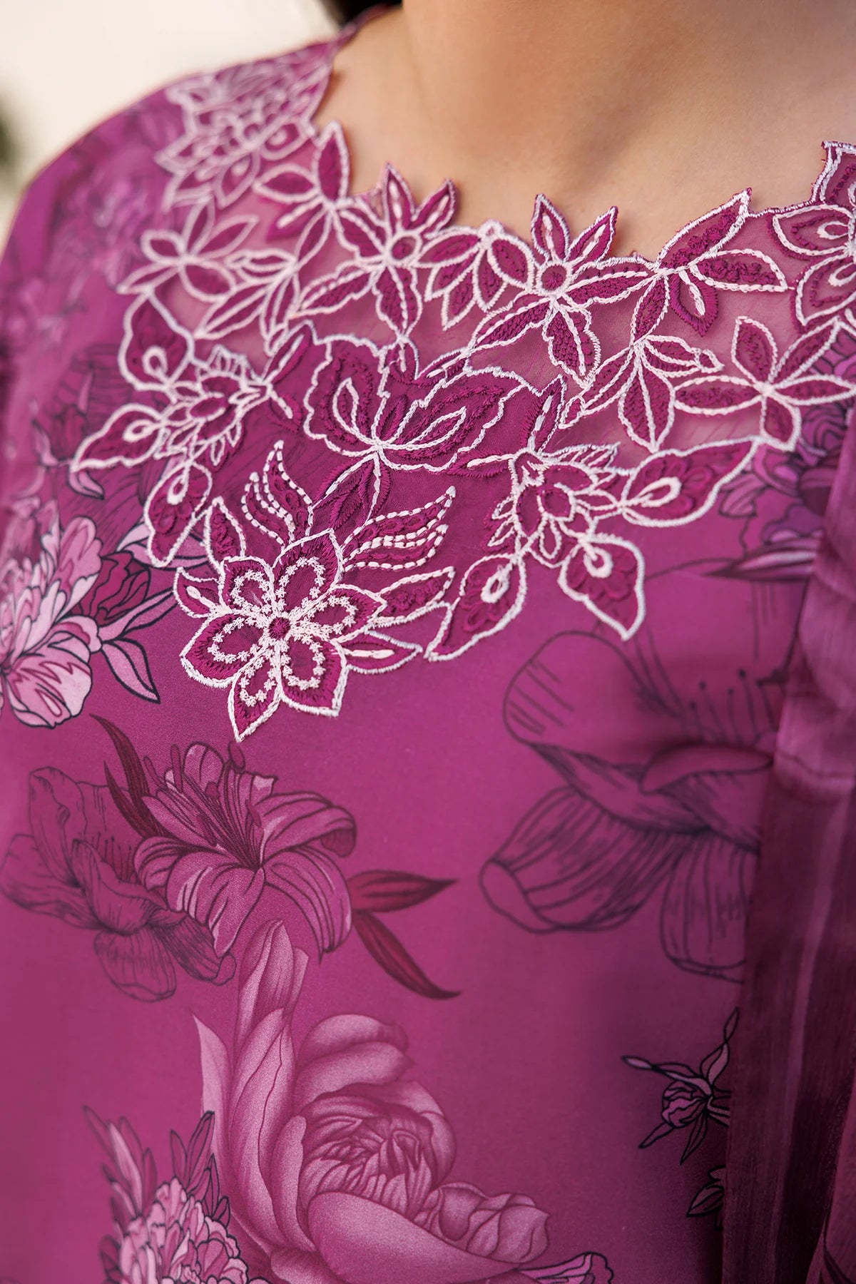 Farasha Lawn Berry Burst 3 Piece Suit FAR06