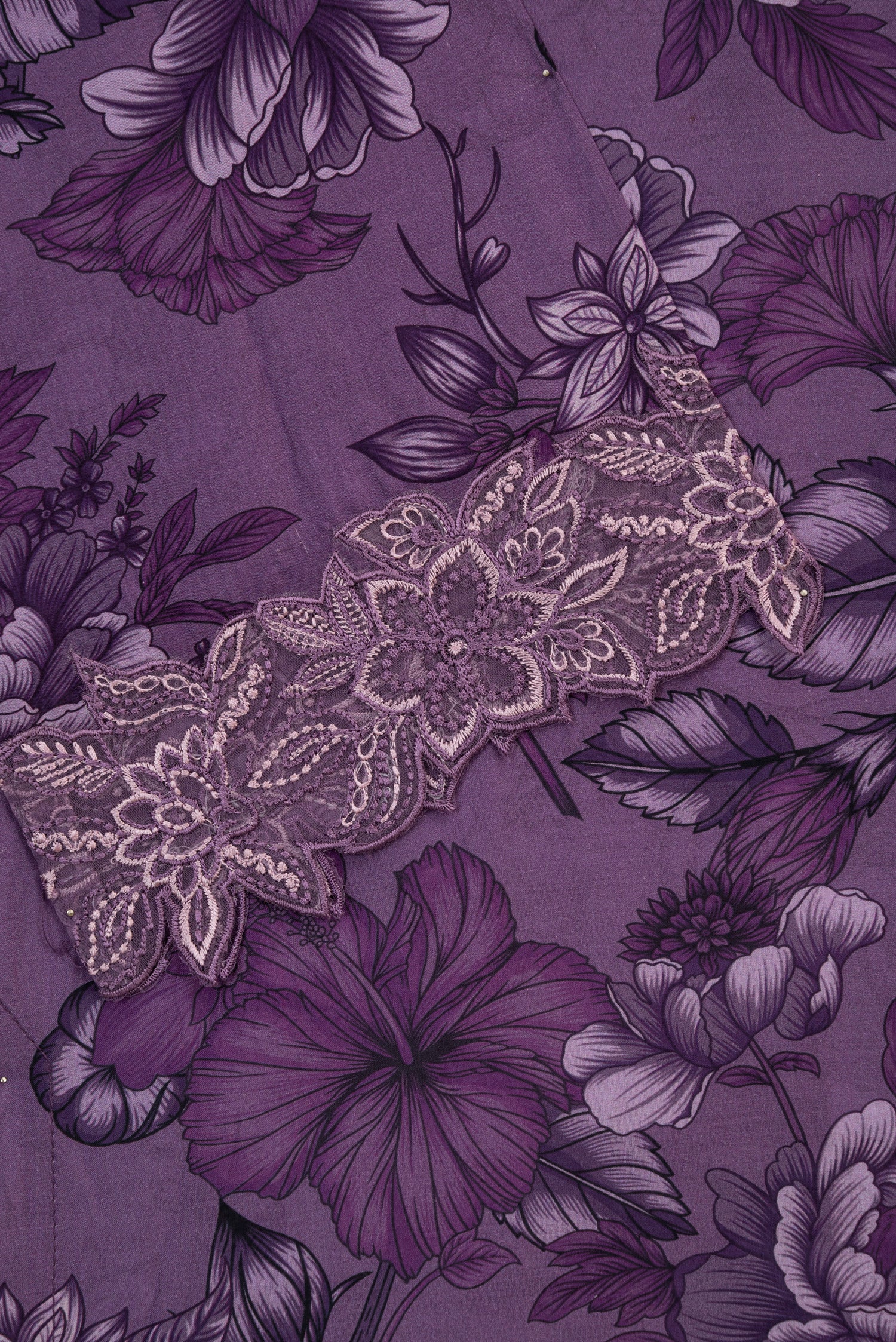 Farasha Lawn Vivid Purple 3 Piece Suit FAR08