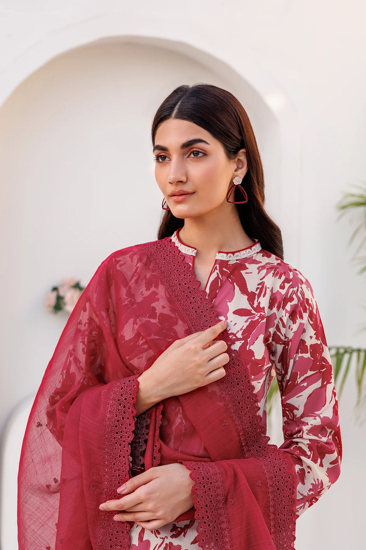 Farasha Lawn Jasmine Rose 3 Piece Suit FAR10