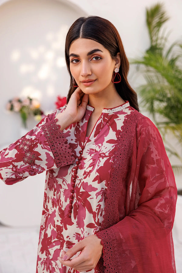 Farasha Lawn Jasmine Rose 3 Piece Suit FAR10