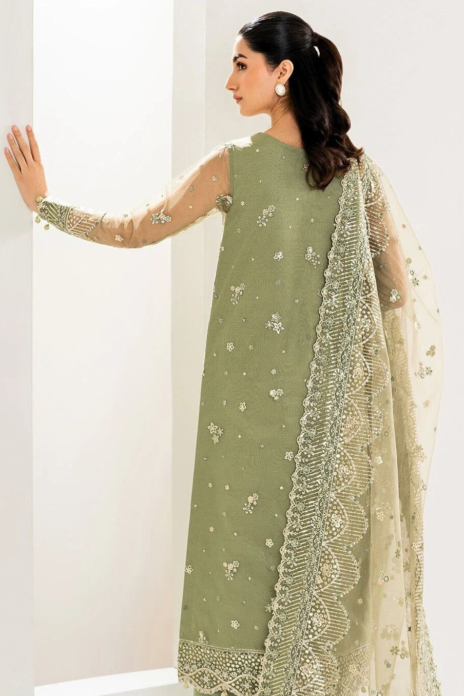 Farasha Embroidered Net Wedding Wear Perry FAR15