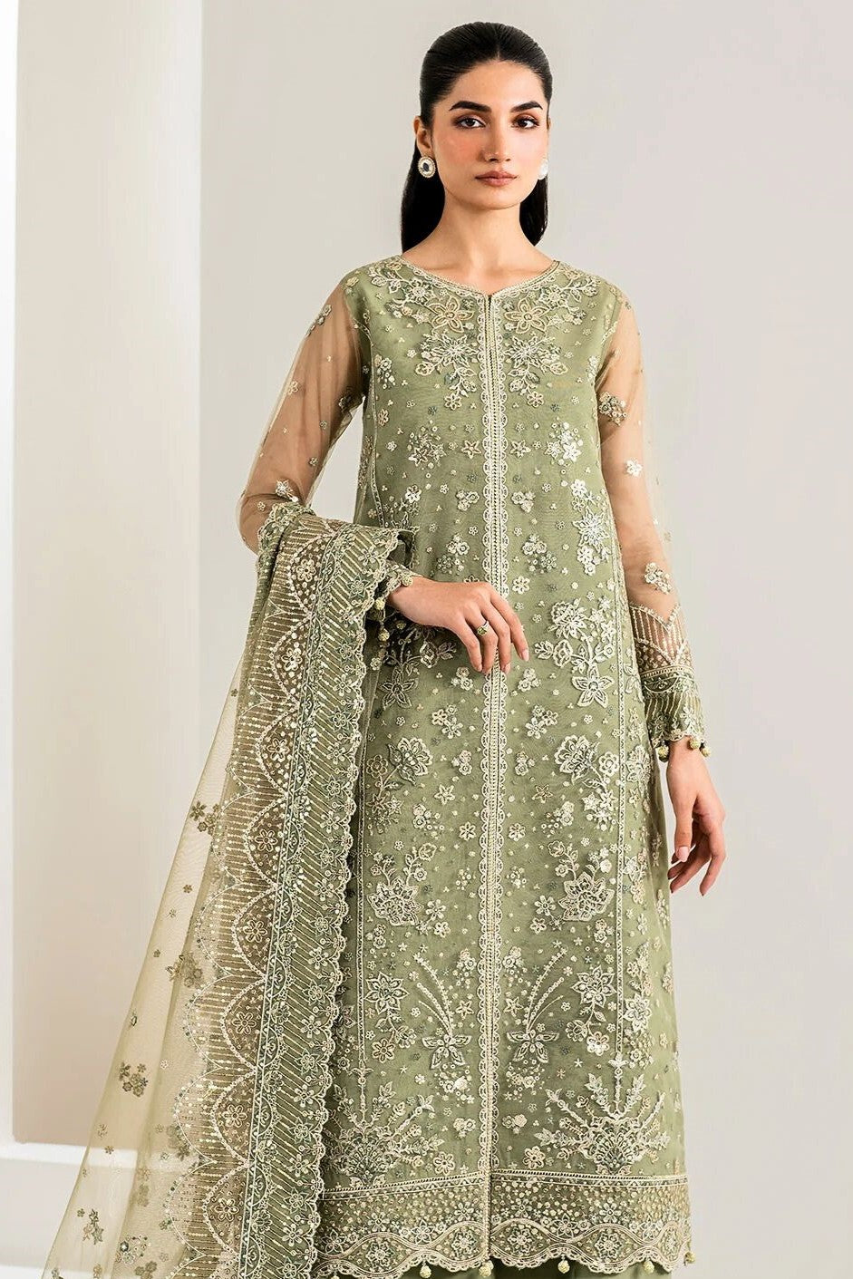 Farasha Embroidered Net Wedding Wear Perry FAR15