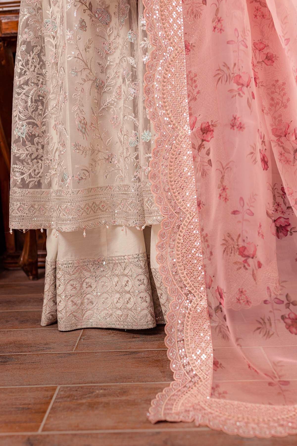 Farasha Embroidered Net Wedding Wear Dress Isabel FAR18