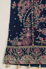 Farasha Embroidered Chiffon Wedding Wear Navy Noir FAR17