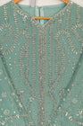 Farasha Embroidered Chiffon Wedding Wear Ocean Light FAR13