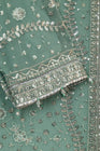 Farasha Embroidered Chiffon Wedding Wear Ocean Light FAR13