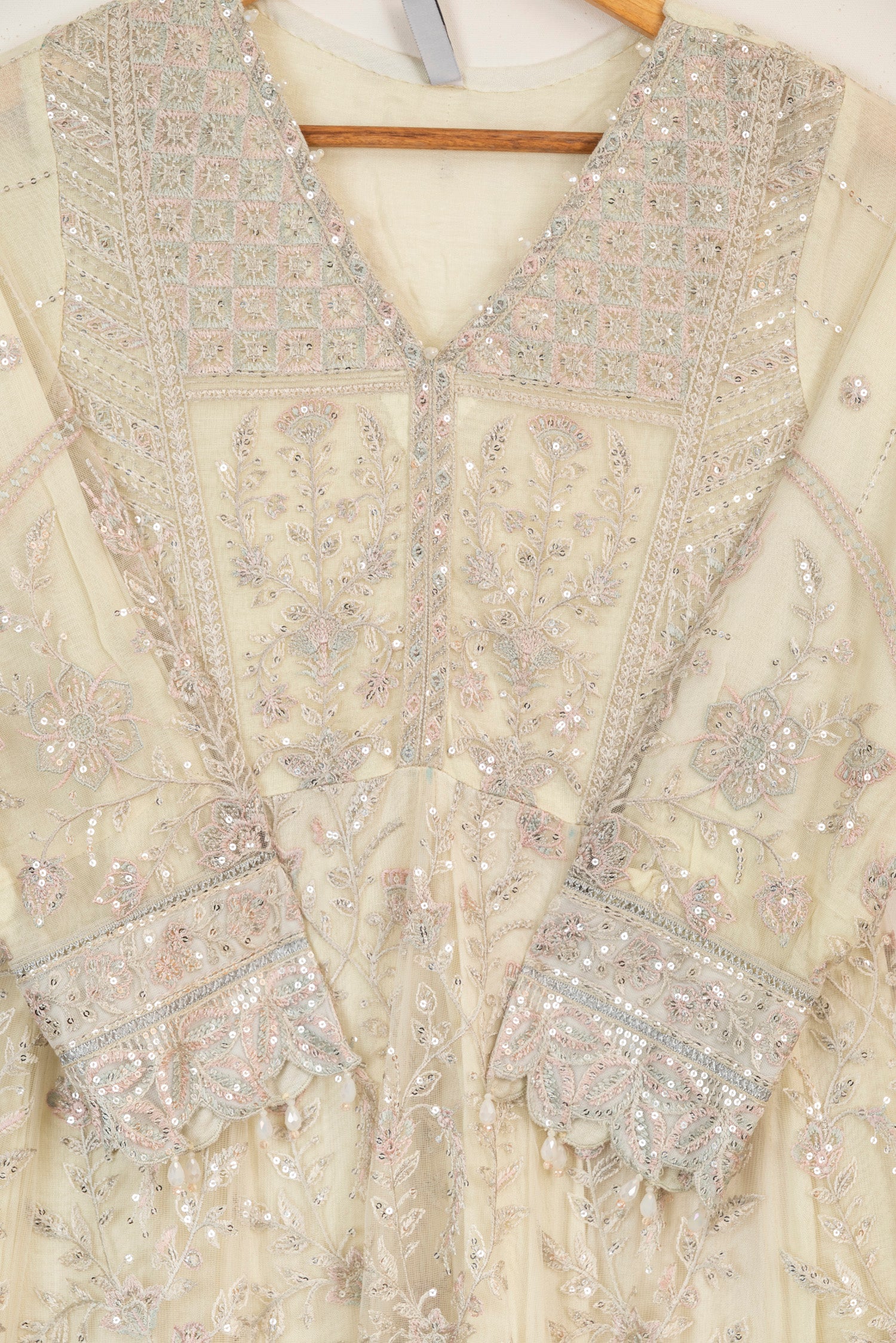 Farasha Embroidered Net Wedding Wear Dress Isabel FAR18