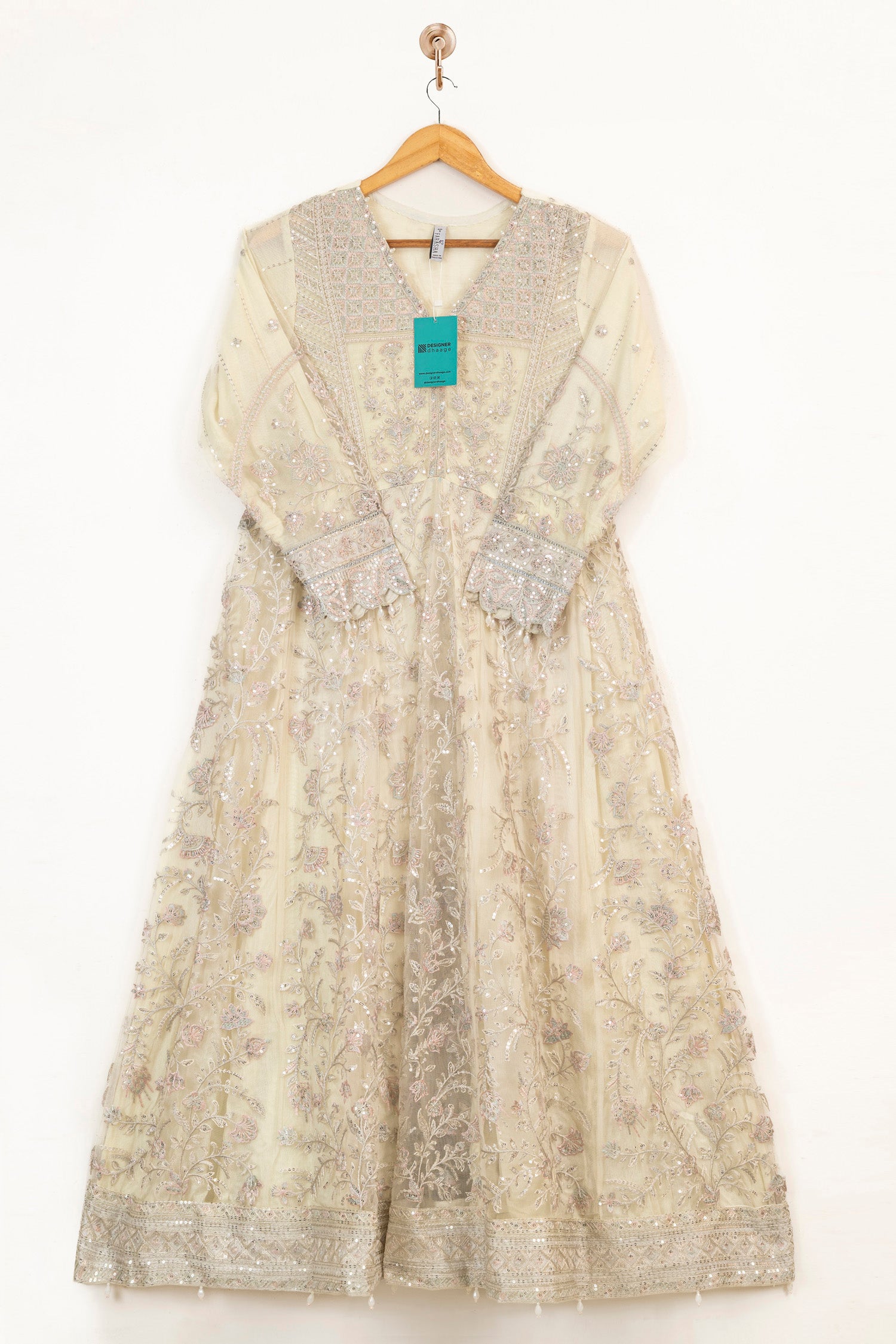 Farasha Embroidered Net Wedding Wear Dress Isabel FAR18