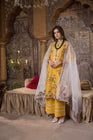 Heeras Embroidered Cambric 3 Piece Suit HEE06
