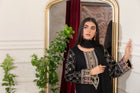 Heeras Embroidered Linen 3 Piece Suit HEE02