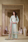 Heeras Embroidered Viscose 3 Piece Suit HEE48