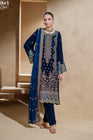 Heeras Embroidered Velvet 3 Piece Suit HEE64