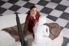 Heeras Embroidered Viscose Farshi Shalwar Suit HEE53