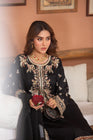 Heeras Embroidered Linen 3 Piece Suit HEE19