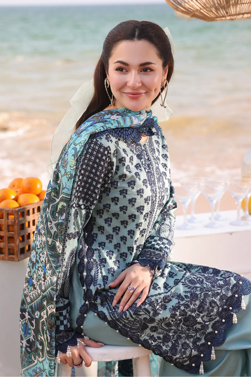 Imrozia Hania Pakistani Embroidered Luxury Lawn main image 1