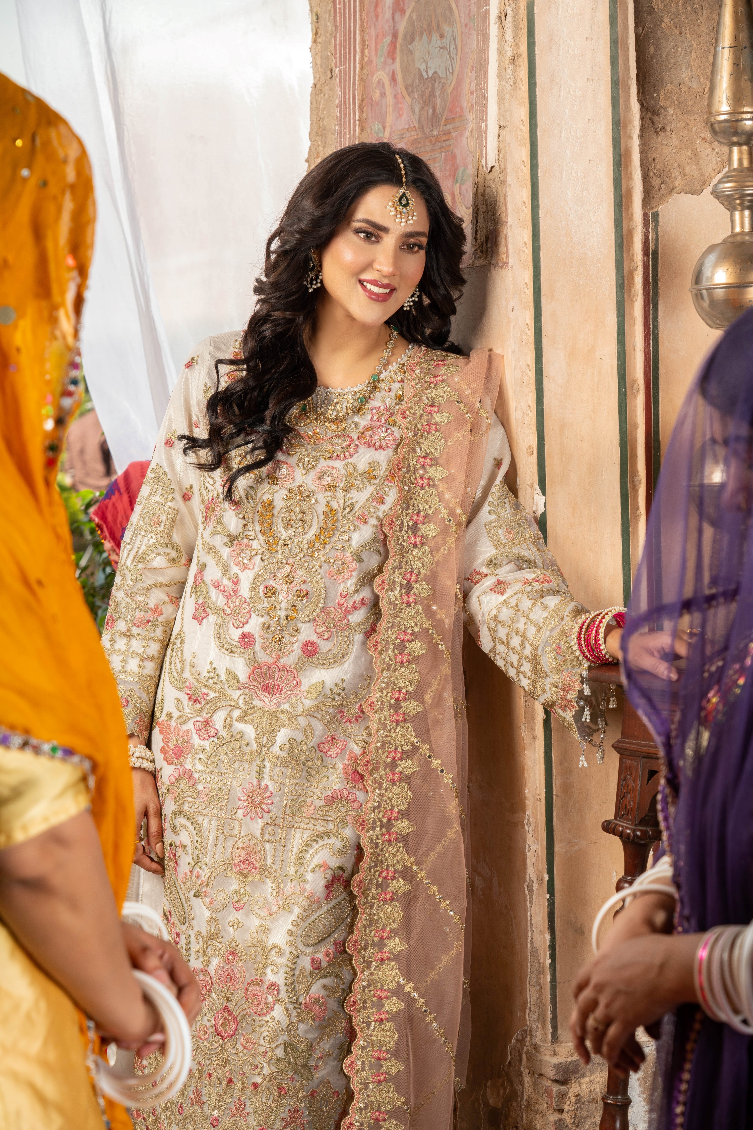 Imrozia Embellished Organza Wedding Wear Hikayat IMR247