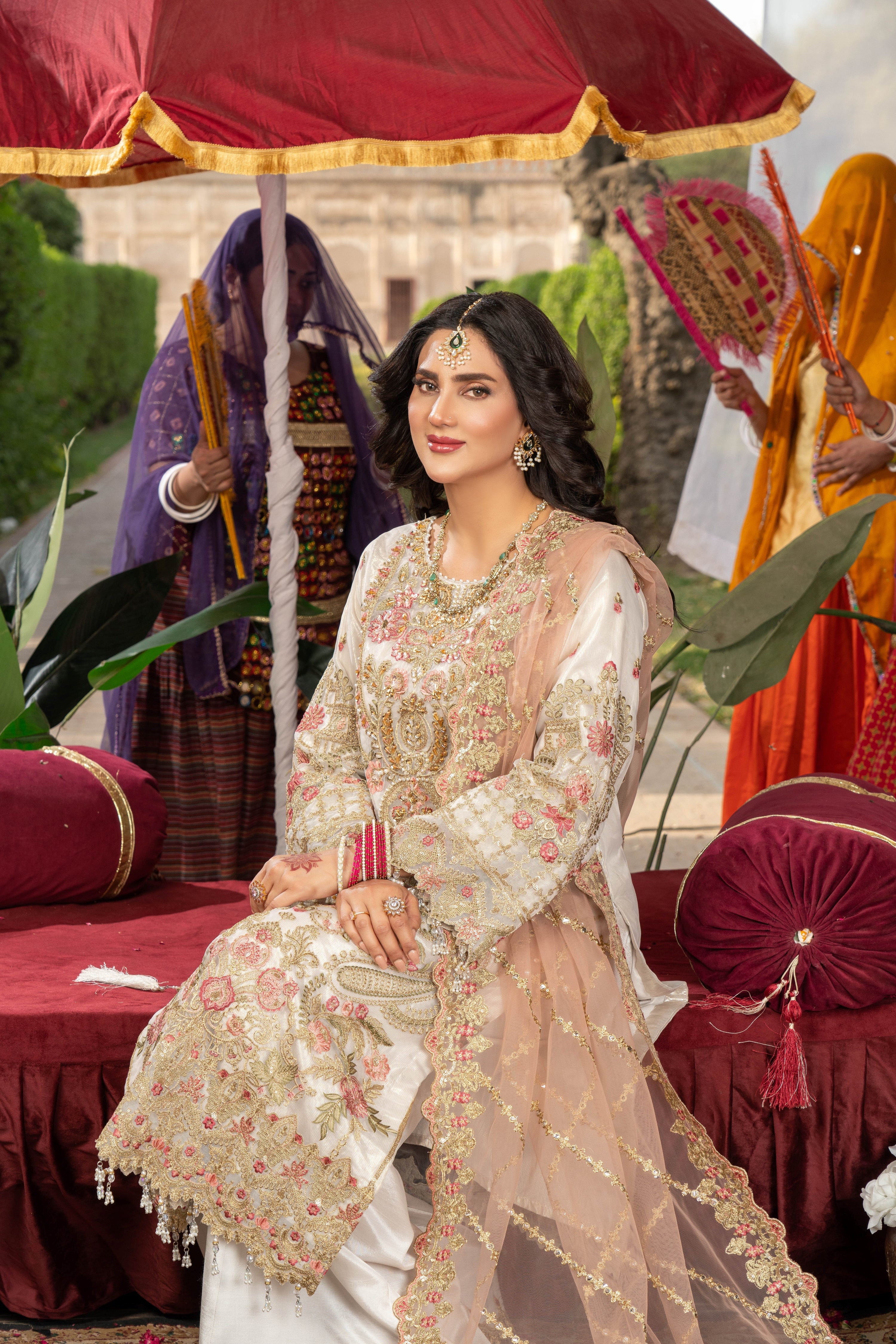 Imrozia Embellished Organza Wedding Wear Hikayat IMR247