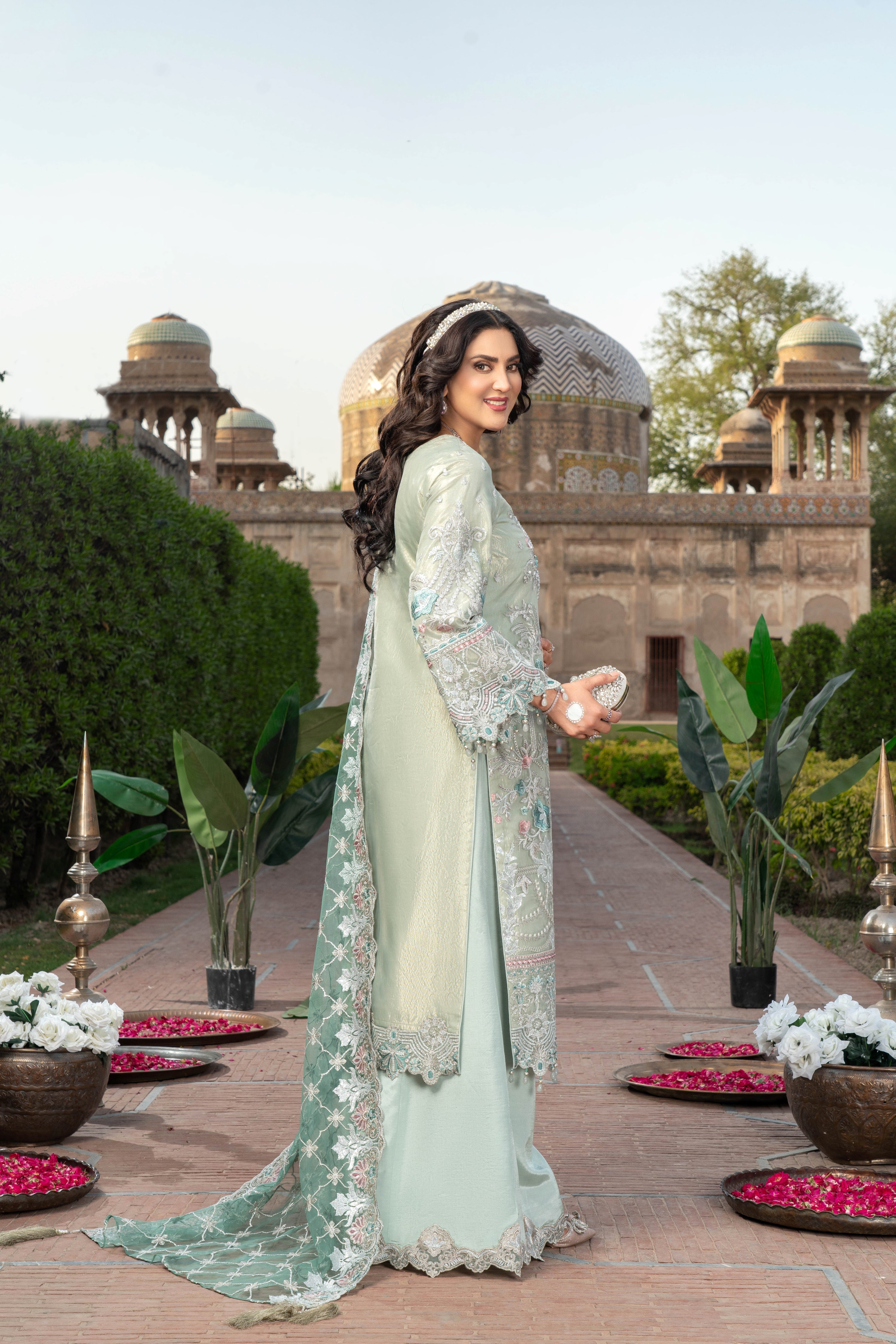 Imrozia Embellished Organza Wedding Wear Qissa IMR246