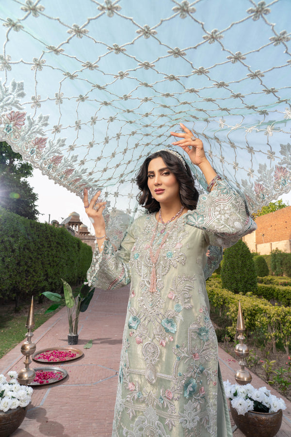 Imrozia Embellished Organza Wedding Wear Qissa IMR246