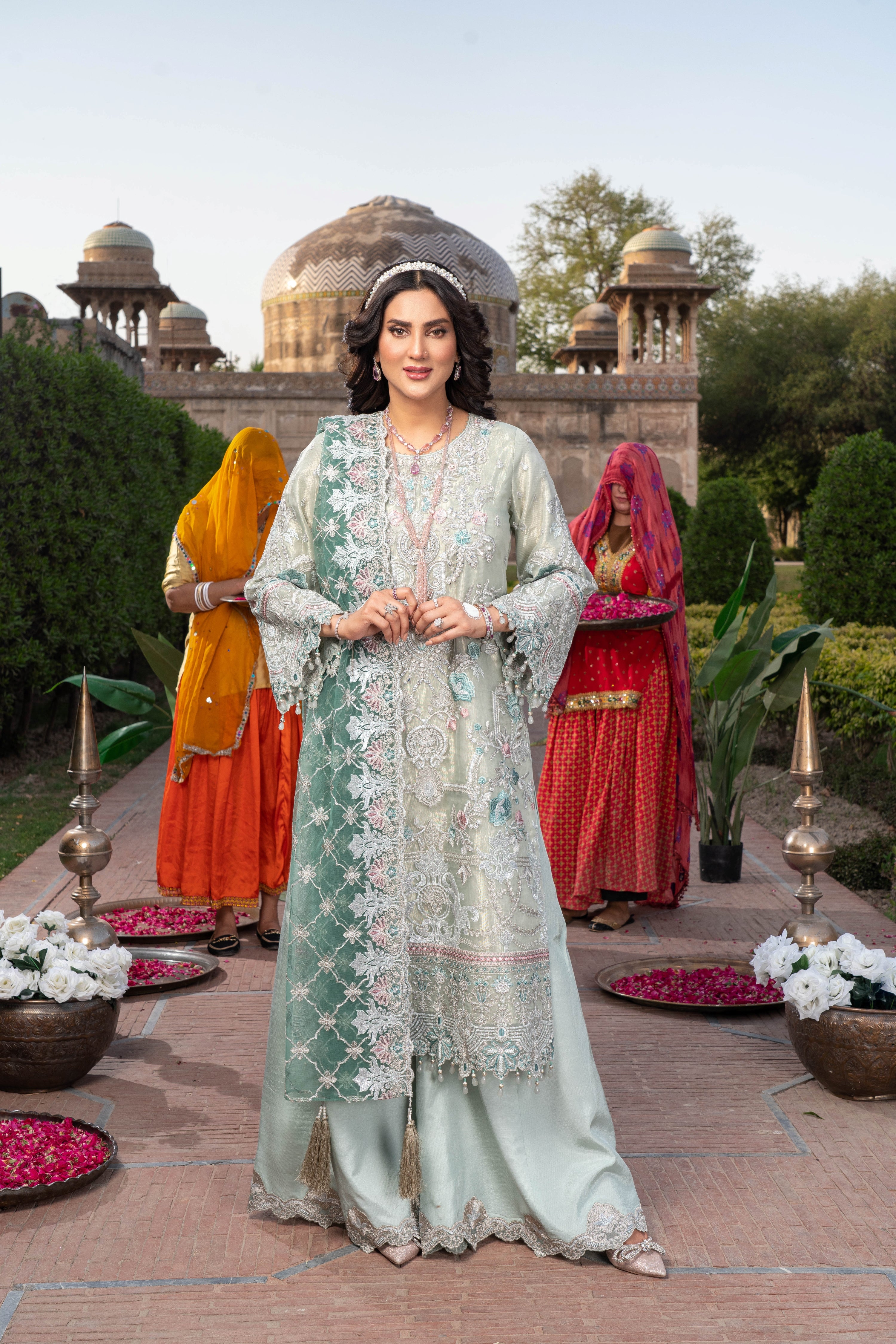 Imrozia Embellished Organza Wedding Wear Qissa IMR246