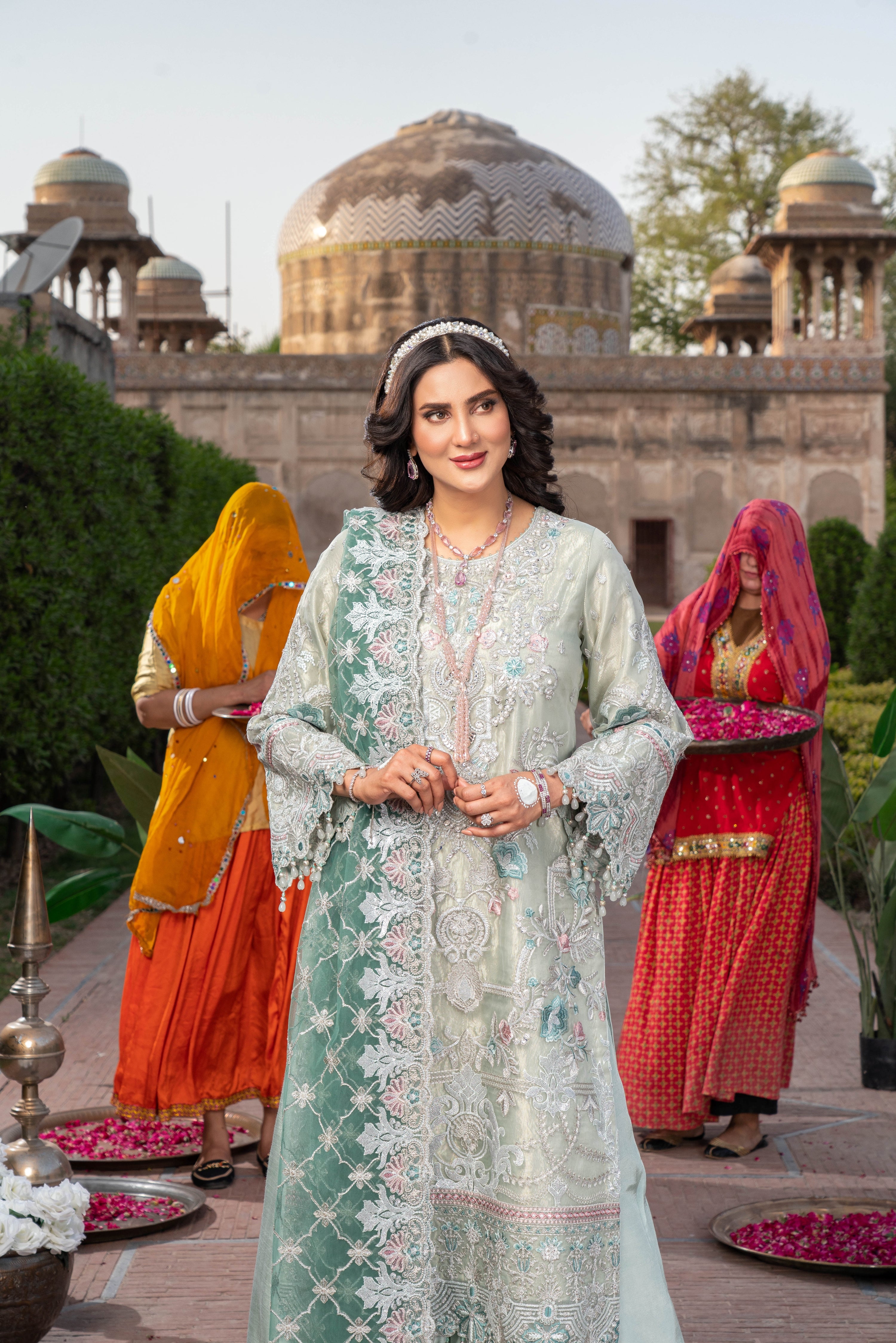 Imrozia Embellished Organza Wedding Wear Qissa IMR246