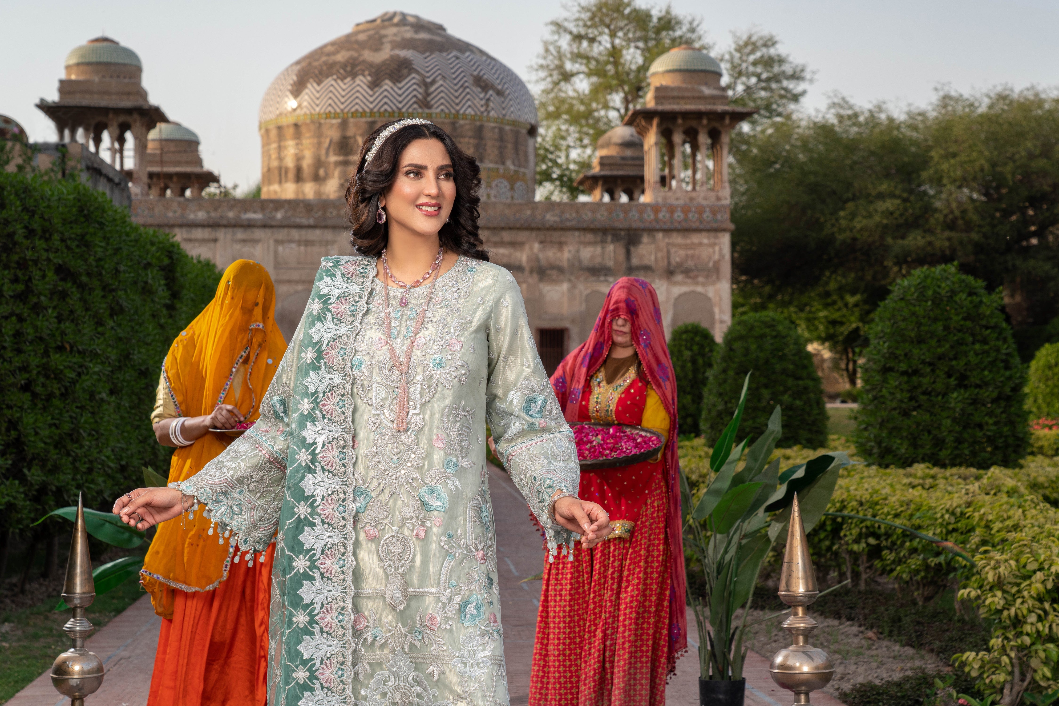 Imrozia Embellished Organza Wedding Wear Qissa IMR246