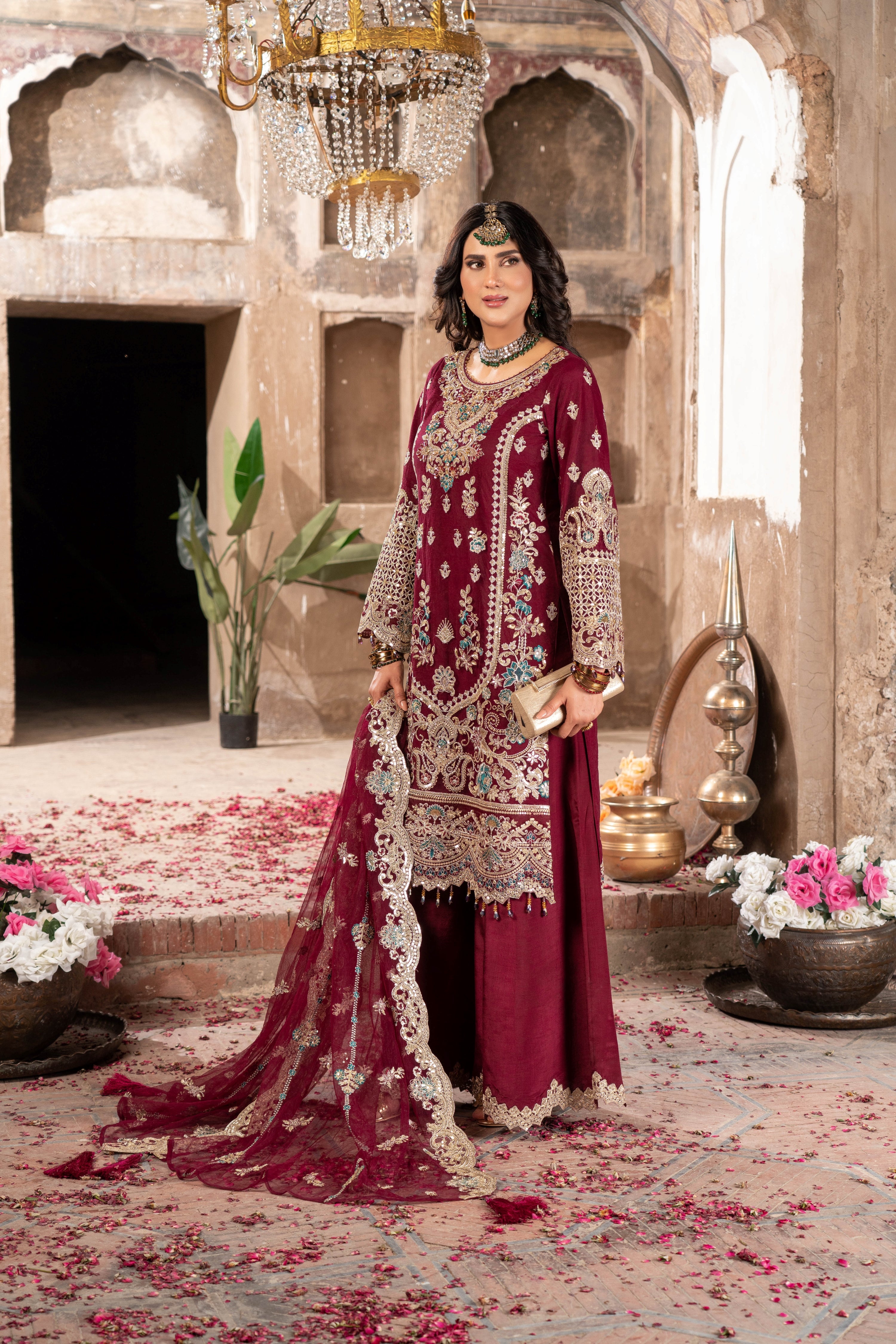 Imrozia Embellished Net Wedding Wear Kavya IMR242